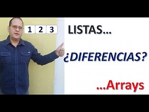 ¿QUÉ es una LISTA y que es un ARRAY (vector) en programación? [PYTHON]