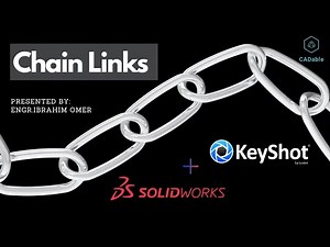Sketching chain links in Solidworks | Realistic Chain Link Renders Keyshot | Solidworks to Keyshot