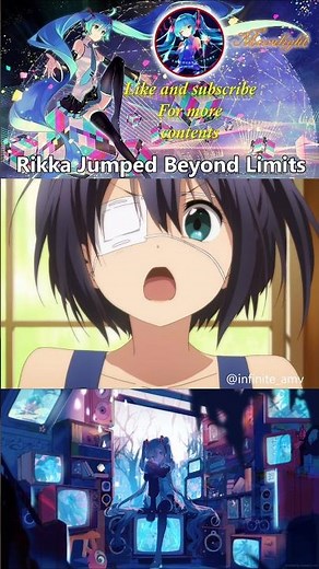 Rikka jumped beyond limits 😅 || #anime #animeedit