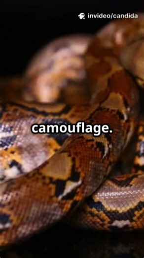 The reticulated python from the philippines! 5 cool facts #snake #philippines #reptiles #camouflage