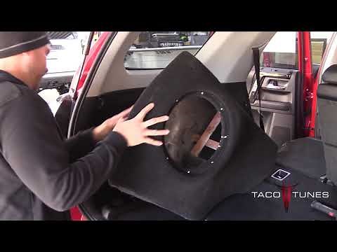 How to install subwoofer & subwoofer box - Toyota 4Runner