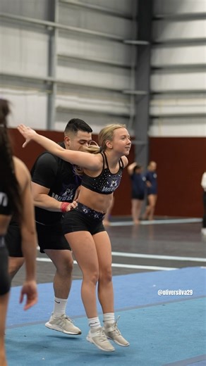 Slow motion skills #cheer #acro #stunts #cheerleading #gym #fitness