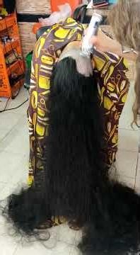 Extremely Long Thick Hair Shaved Completely Off
