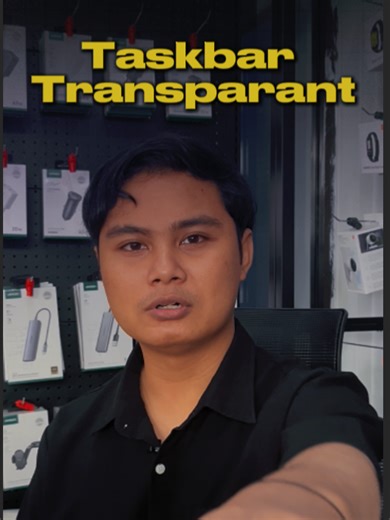 Cara bikin taskbar Transparan kayak gini, biar makin Aesthetic👀 #TranslucentTB #taskbar #aesthetic #desktop #rainmeter #level99