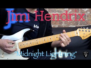 Jimi Hendrix - "Midnight Lightning" (EXCERPT) - Blues Guitar Lesson (w/Tabs)