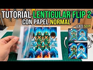 EASY Lenticular Flip Effect: Use Regular Paper and FREE Software 🎨