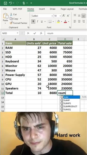 Excel Formulas in Drop-down 😱#shorts #shortsfeed #MSExcel #cccexam #2026cccexam