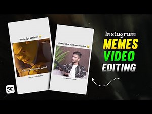 Instagram Memes Video Editing In Capcut | White Background Meme Video Kaise Banaye