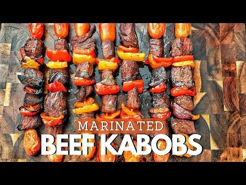 Easy Marinated Beef Kabobs | Grilling Beef Kabobs
