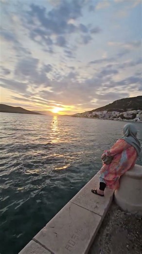 Menikmati Beautiful Sunset Di Neum, Bosnia Herzegovina
