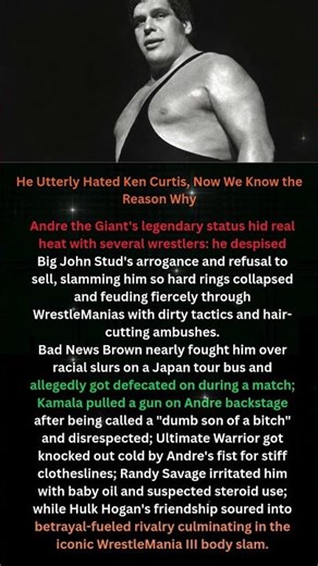 Before His Death, Andre The Giant Named The 6 Wrestlers He HATED Most#shorts