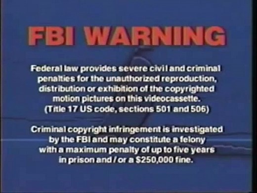 FBI Warning (VHS) / Anchor Bay Entertainment Logo 1998-2003