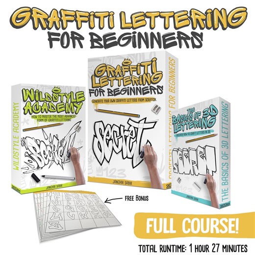 Graffiti Lettering for Beginners [ONLINE COURSE] - Etsy Canada