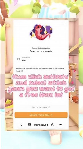 HOW TO USE A STARPETS PROMO CODE! ⛱️ (Adopt Me Edition!) 🍉🎀 #roblox #trending
