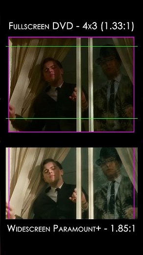 Catch Me If You Can: Widescreen vs Fullscreen