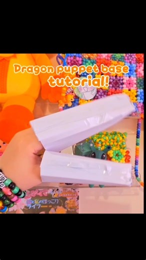 Dragon puppet base tutorial! :D#dragonpuppetarmy #dragonpuppeteer#dragonpuppets#kandikid#kandi