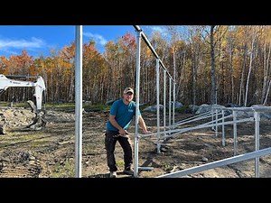 Building a HUGE Solar Array for Our OFF-GRID Tiny House in the WOODS (BIG enough to Power a FARM)