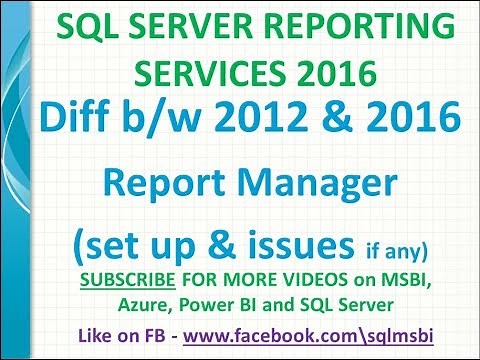 SSRS 2012 Report Manager vs SSRS 2016 Report Manager | ssrs 2012 vs ssrs 2016