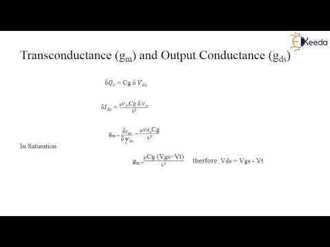Transconductance GM, Output Conductance GDS and Figure of Merit