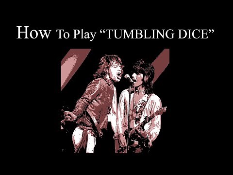 TUMBLING DICE GUITAR LESSON - How To Play Tumbling Dice By The Rolling Stones