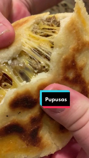 Pupusas are so easy to make with so much room for creativity. You need to make these. #food #foodtiktok #cooking #homecooking #pupusas
