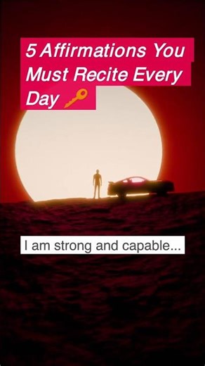 5 Affirmations You Must Recite Every Day 🔑#dailyaffirmations