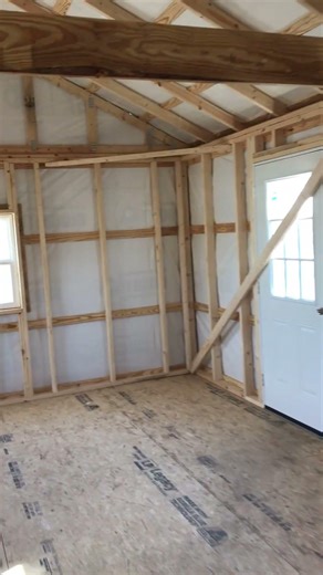 VIDEO Metal 16X44 Lofted Utility Cabin