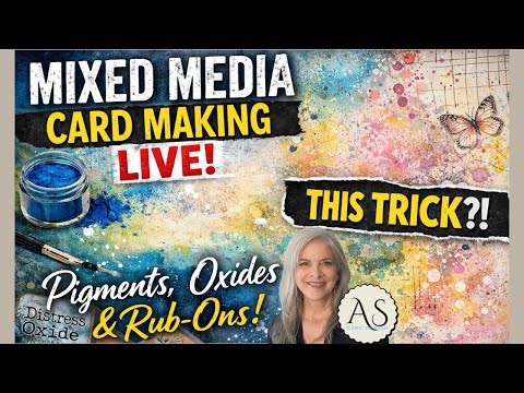 This Trick Changes Everything! | Mixed Media Card Making with Pigment Powders & Oxide Inks