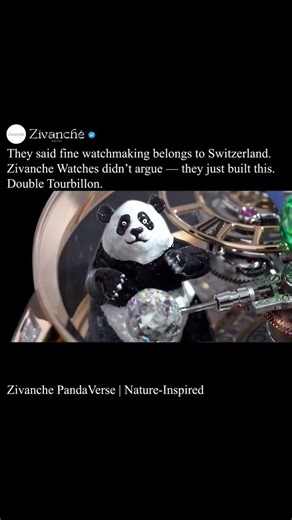 PandaVerse Rose Gold Watch Nature-Inspired Automatic Beauty