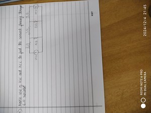 1) MaKe use of KVL and KCL to find the current flowing through ... | Filo
