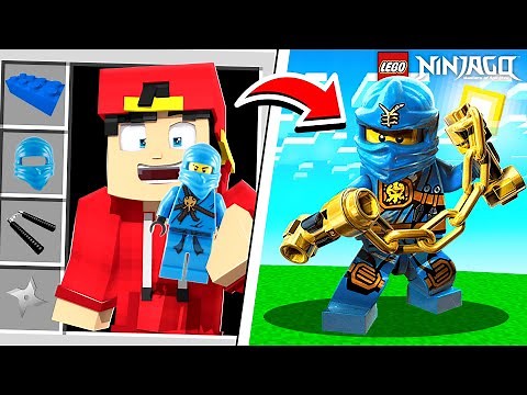How to become *NINJAGO* JAY in Minecraft...