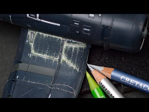 Awesome paint distress with pencils - scale model weathering tutorial