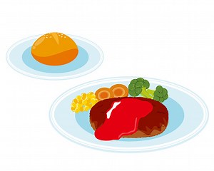 Vektor-Illustration von Hamburger Steak.