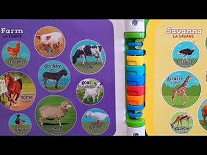 100 Animals Book LeapFrog|What Animals Live in the Farm&Savanna ? Farm&Savanna Animals for Kids