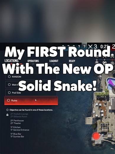 Solid Snake's First R6 Siege Round: Clutch Victory!