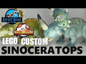 SINOCERATOPS JURASSIC WORLD CAMP CRETACEOUS LEGO CUSTOM DINOSAUR THE HIDDEN ADVENTURE I JWCC