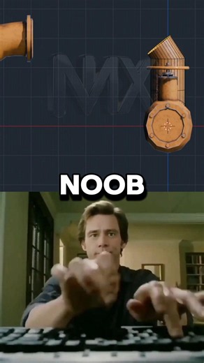 Noob vs Pro 3D Artist: Make a Perfect Pipe FAST! 🔧 #blender