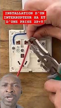 INSTALLATION OF AN SA SWITCH AND A 2P+T SOCKET IN THE ME BOX