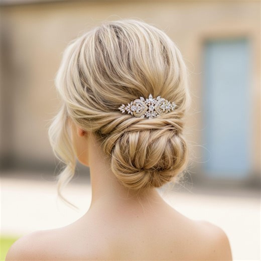 Art Deco Bridal Hair Comb, Gold Cubic Zirconia Wedding Hairpiece, EMMA - Etsy