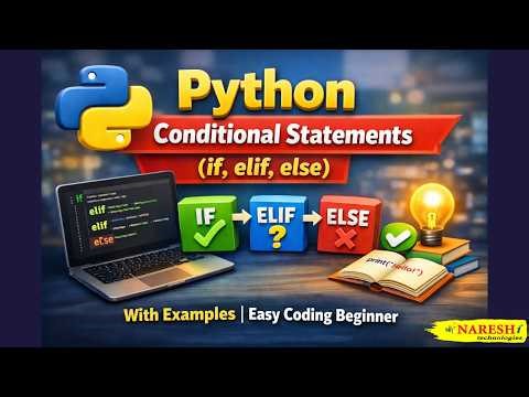 No. 1 Python Conditional Statements: if, elif, else with Examples Easy Coding Beginner | 2026.