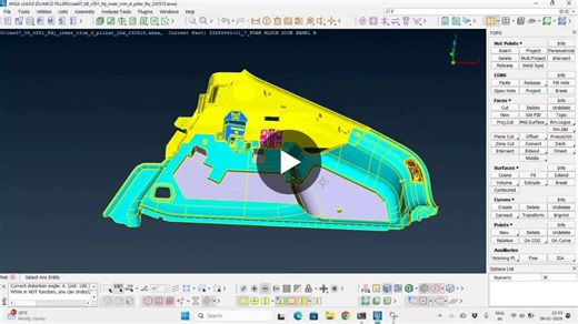 ANSA is a pre-processing tool used in automotive, aerospace, and plastics to prepare CAD geometry for simulation. For plastics components, cleanup is essential because CAD models often: Have small… | Kumaresan .M