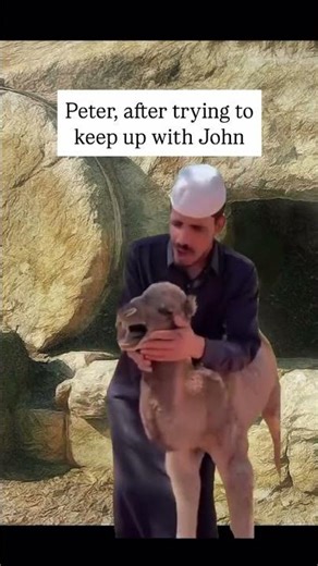 petered out a little bit 📖 John 20:4 #bible #memes #christian