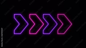 Direction arrow animation. Directional Bold Arrows Going Direction and Swipe up arrow Stock Video