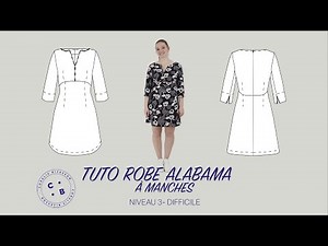Alabama version with sleeves, the Alabama sewing pattern tutorial