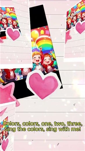 🌈 The Color Song #kidssongs #numberssong #shorts