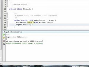 kilometros a metros en java