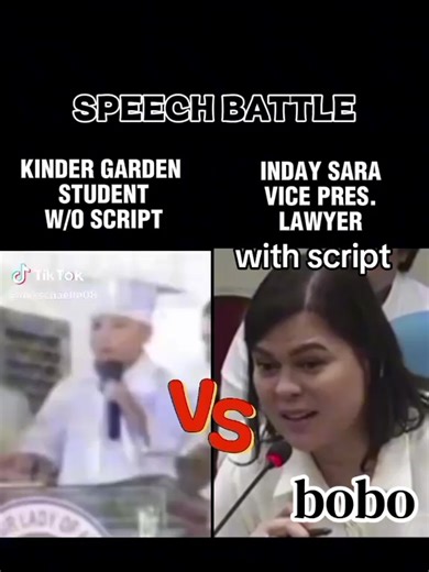 #fypシ゚viral🖤tiktok peech battle kinder garden with script .vs Sara VP.lawyer na bobo but with script 🤣kakahiya Ang putcha daig pa sya Ng kinder🤣#fypシ゚viral🖤tiktok #tiktolviralfyp💪✌️🙏