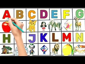 🔥 A to Z Capital Alphabet Tracing with Pictures | Letter Writing & Learning for Kids | ABC Lulu TV