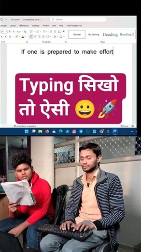 Typing karo to aisi 🚀 | Computer typing #typing #typingstrategy #typingstyle
