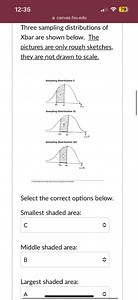 12:3579canvas.fsu.eduThree sampling distributions of Xbar a... | Filo